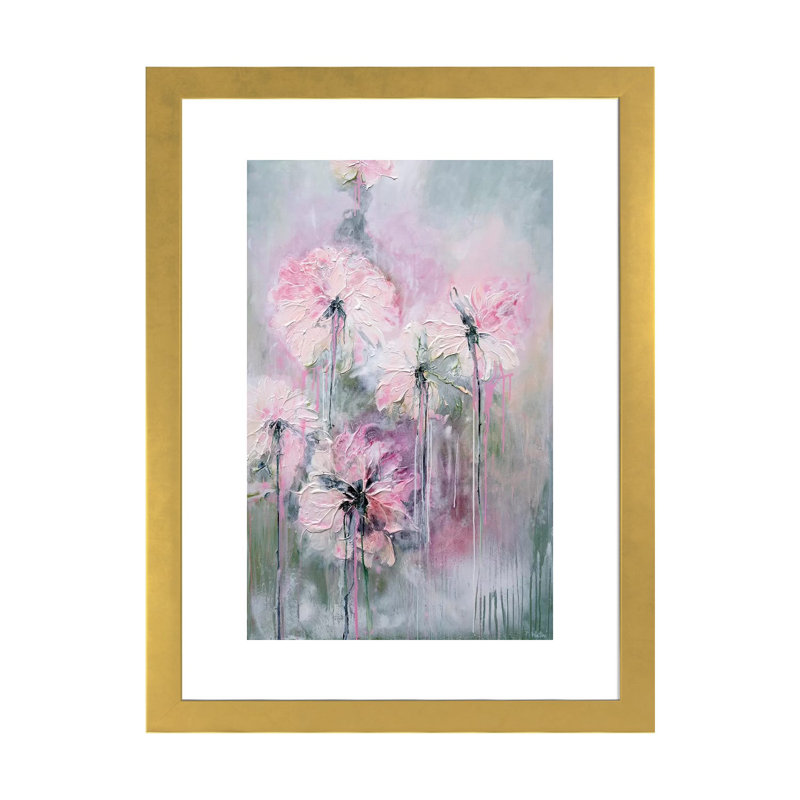 «Gentle Summer Rain», reproduction d'art, H 32 po x l 24 po x P 1 po, Papier doré
