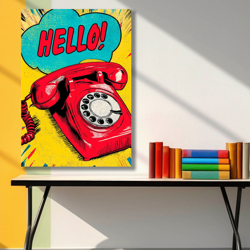 Superbe peinture sur toile décorative de 17,7 po x 27,6 po | 100% toile avec cadre 100% bois (épaisseur: 1,1 pouce) | Parfait pour la décoration intérieure, le salon et les espaces de bureau, les couleurs vives et le design élégant