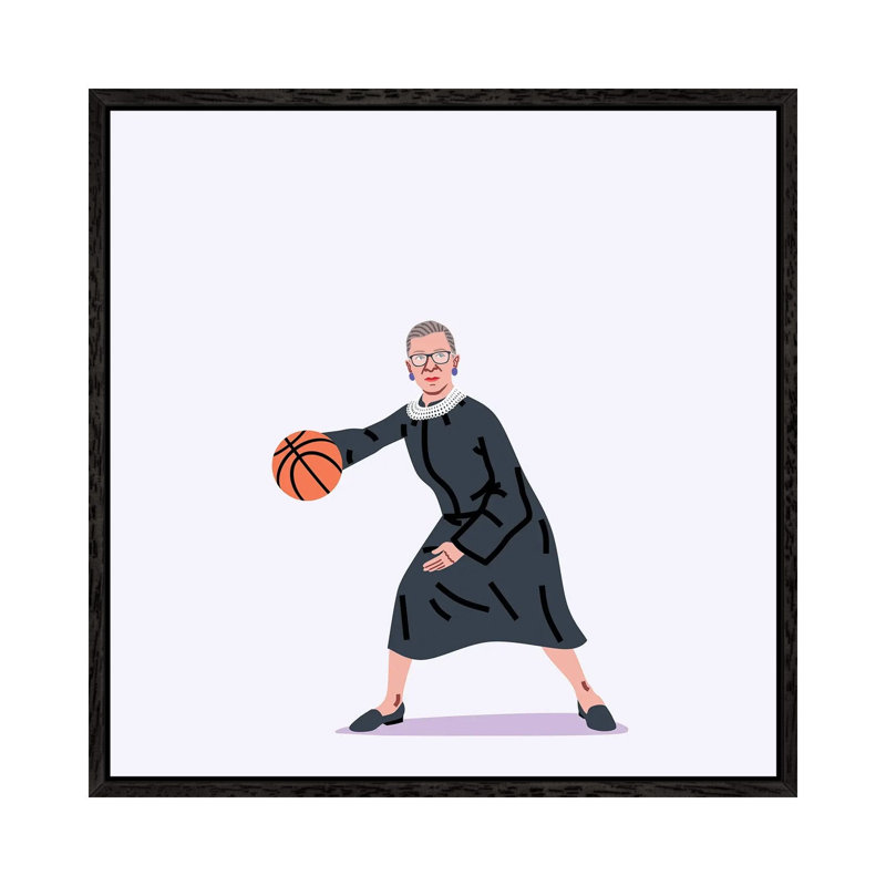 Balling Ruth 1 Piece Wall Art on Canvas, 66.04 cm H x 66.04 cm W, Black Framed