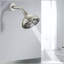 Pomme de douche haute pression 6 "à 4 réglages en nickel brossé - Pomme de douche à angle réglable-124802050