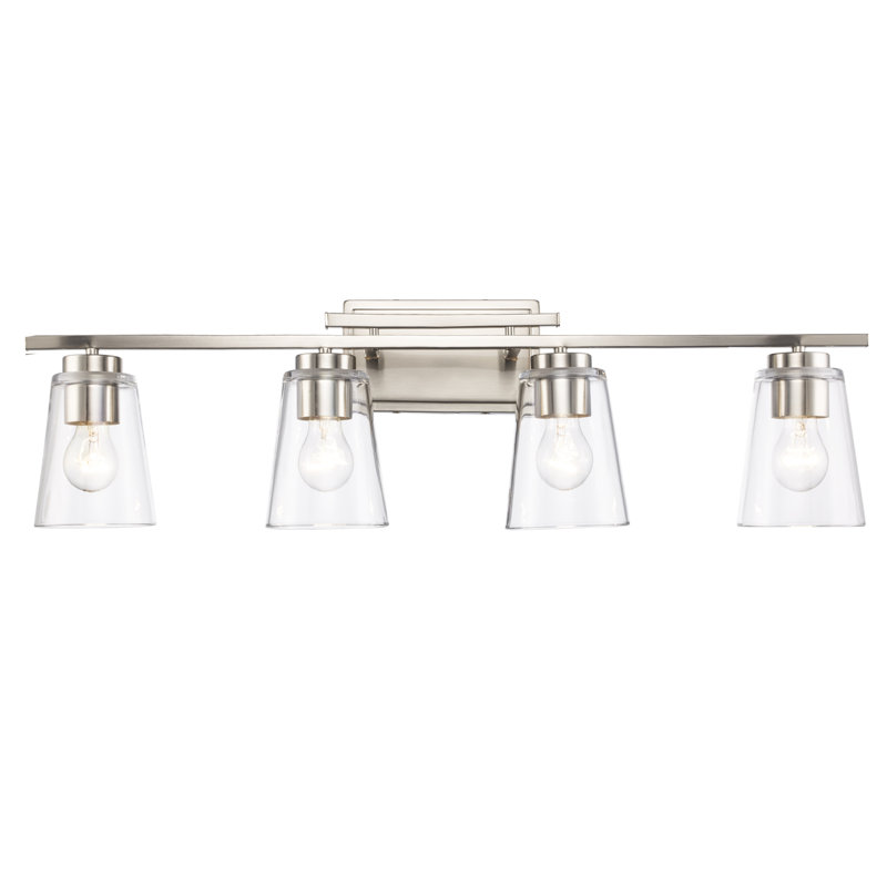 Brougham 4 - Light Dimmable Chandelier, Brushed Nickel