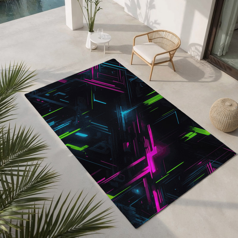 Tapis intérieur et extérieur Dynamic Glow, Rectangle 4pi x 6 pi