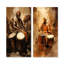 Drame traditionnel africain traditionnel - ensemble de 2 décorations murales musicales-1702061888-1702061895