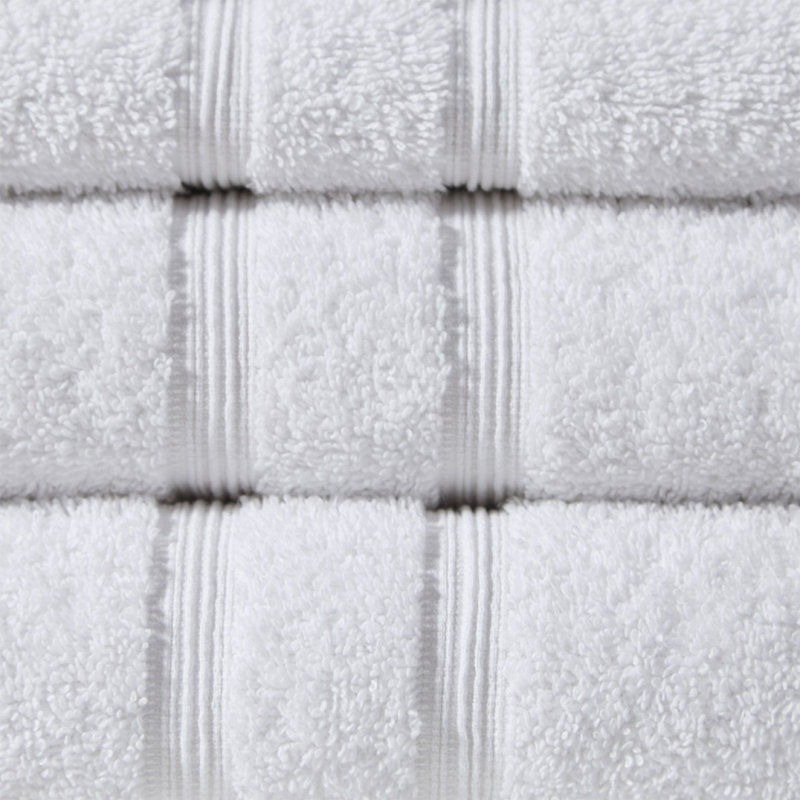 100% Turkish Cotton 6 Piece Towel Set, White