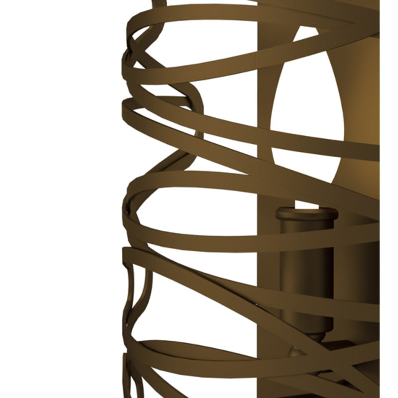 Cyclone 1 - Light Candle Wall Light, Antique Copper