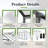Newly Design Windproof Aluminum Greenhouse 10x14 FT Polycarbonate Greenhouse Aluminum Heavy Duty Walk-in Greenhouses for Outdoor Backyard in All Season-118166453