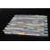12" x 12" Natural Stone/Glass Linear Mosaic Wall Tile