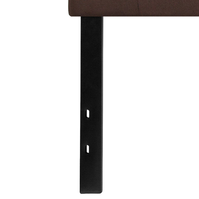 Ciriaca Quilted Tufted Upholstered Headboard, Dark Brown, King