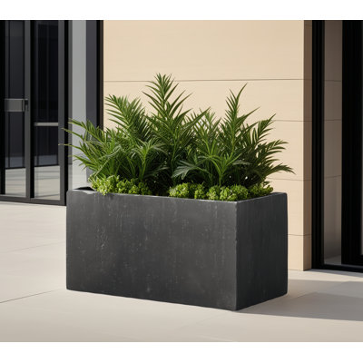 35''L Outdoor Large Square Mgo Planter Box