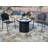 Jemale Round Steel Propane Smokeless Fire Pit Table with Hidden Fuel Tank