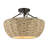 Rippeon Rope Semi Flush Mount