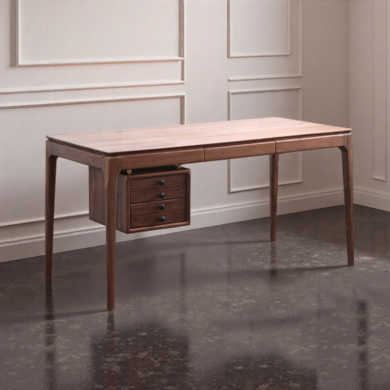 Bureau de rangement à tiroirs de style européen, H 29,53 po x l 55,12 po x P 26,77 po