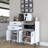 Multi-Purpose Cabinet with Numerous Shelves, White and Walnut Finish, 47.2 x 38.8 x 15.7 inches | 100% Melamine Coated E1 Quality Chipboard, Wall-Mountable Design for Extra Storage | Modern Home & Office Furniture