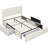Sorel Vegan Upholstered Platform Bed Frame with Storage and Adjustable Headboard-1160213776-1133076384