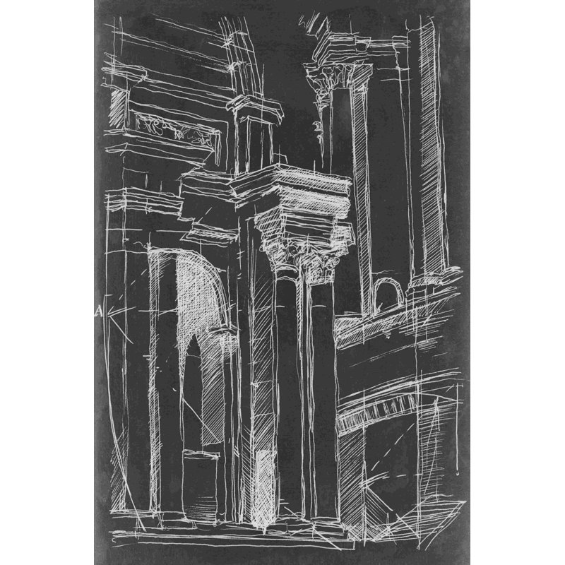 Schéma architectural II, H 12 po x l 8 po