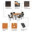 Nia 6 - Person Acacia Wicker Patio Dining Set with Rectangular Table