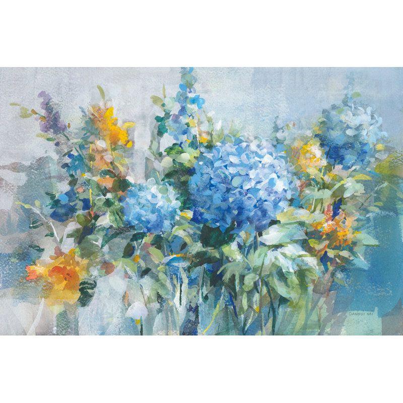 August Garden, H 8 po x l 12 po, Toile tendue, Sans cadre