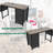 47.3-Inch Office Desk With Built-In Power Outlet, 3 Drawers, Side Pocket, And Easy Assembly For Home Or Study-260722992