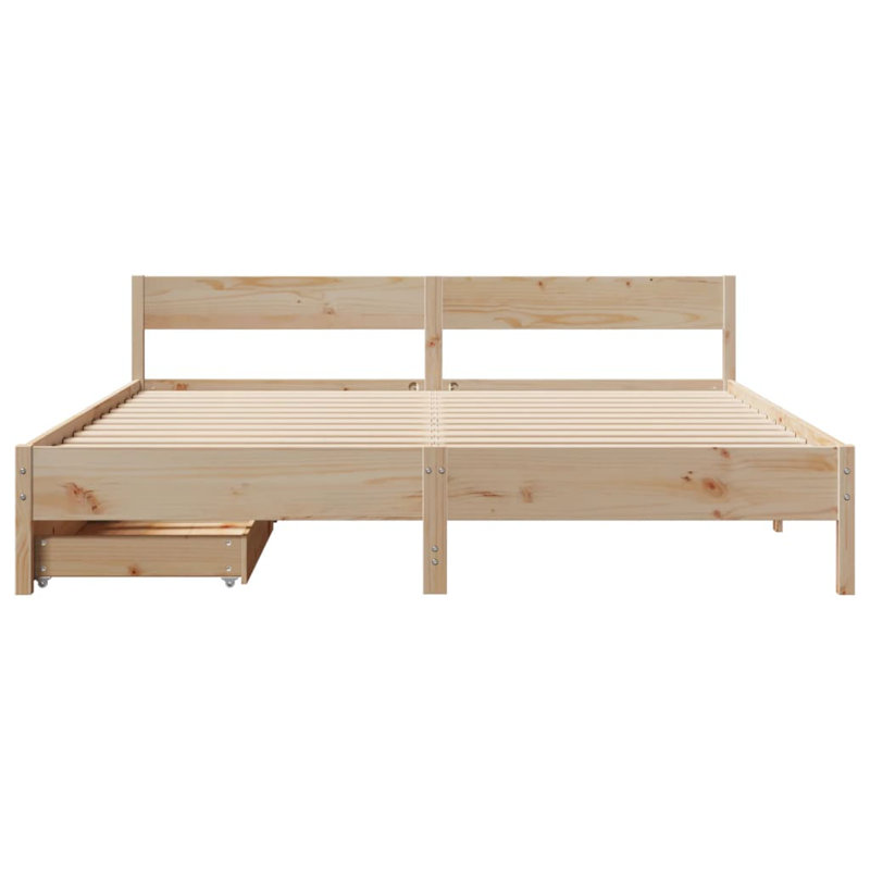 Storage Bed, Brown, 200 x 200cm