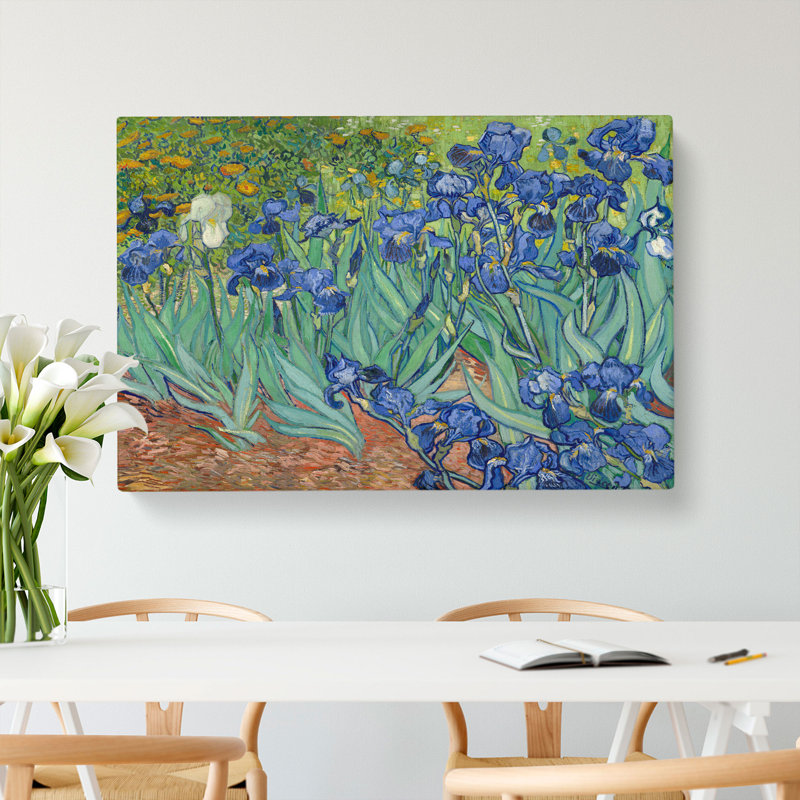 Irises by Vincent Van Gogh - Wrapped Canvas Painting, 40cm H x 60cm W x 3cm D