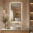 Scalloped Wavy Led Backlit Bathroom Mirror With Anti-fog, 3 Color Temperature Dimmable Light, Frameless Tempered Glass Vanity Mirror (vertical/horizontal, Plug-in/hardwired)-132310283