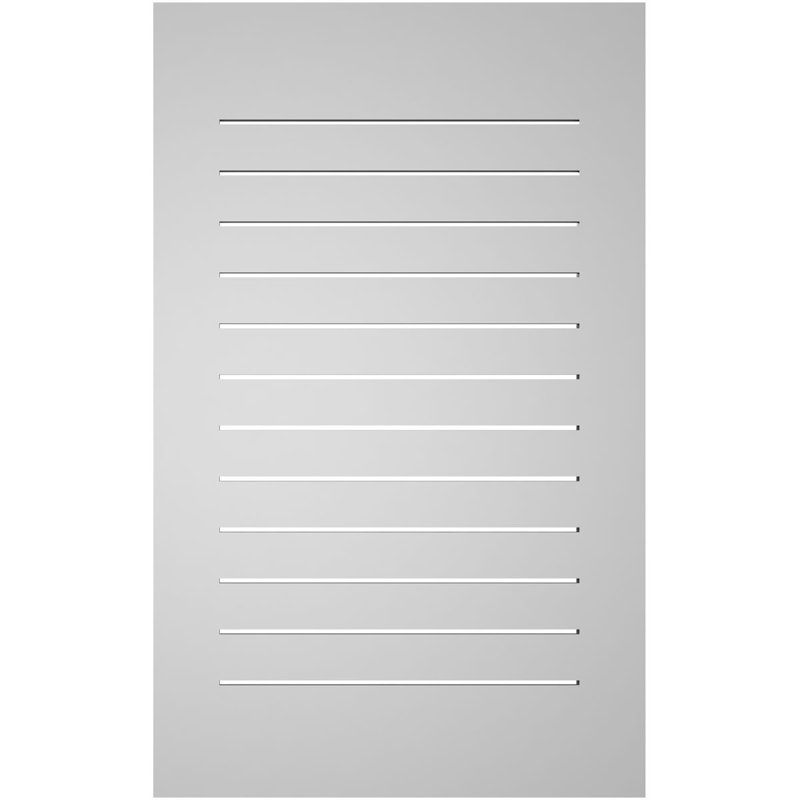Rectangle Surface Mount Signature Urethane Functional Gable Vent, Primed Tan, 42" H x 26" W x 1" D