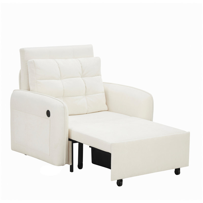 Canapé-lit multifonctionnel 3 en 1, 80 /, Beige