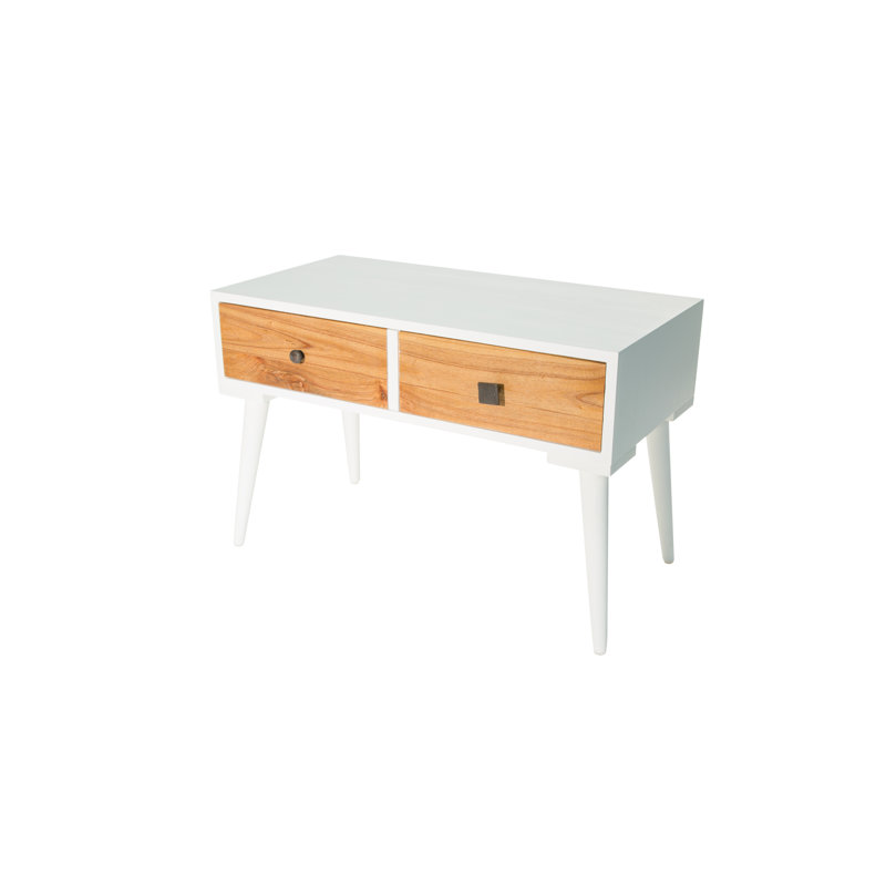 Hestur Solid Wood 4 Legs Coffee Table with Storage