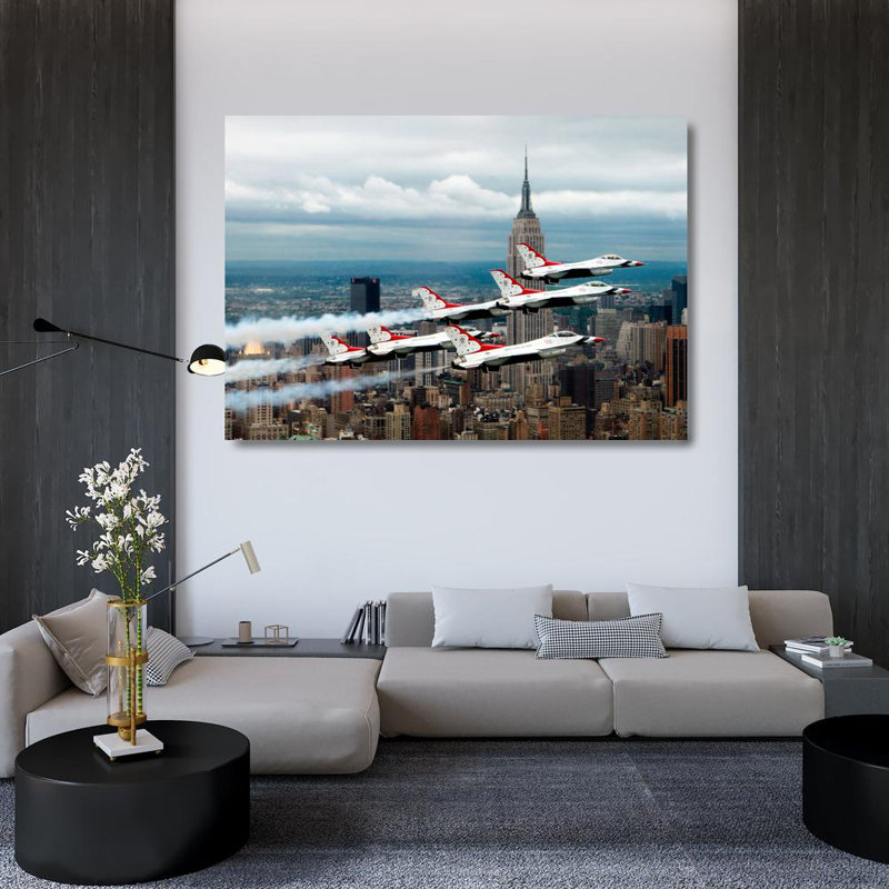 F-16 Fighting Falcons à New York, 34'' H x 48'' W