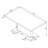 Varela Glossy White Dining Table with Chrome Base