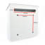 Contemporary Wall Mounted Reverse Mounting Galvanised Steel Lockable Weatherproof Post Box -36x36x11cm-64111942