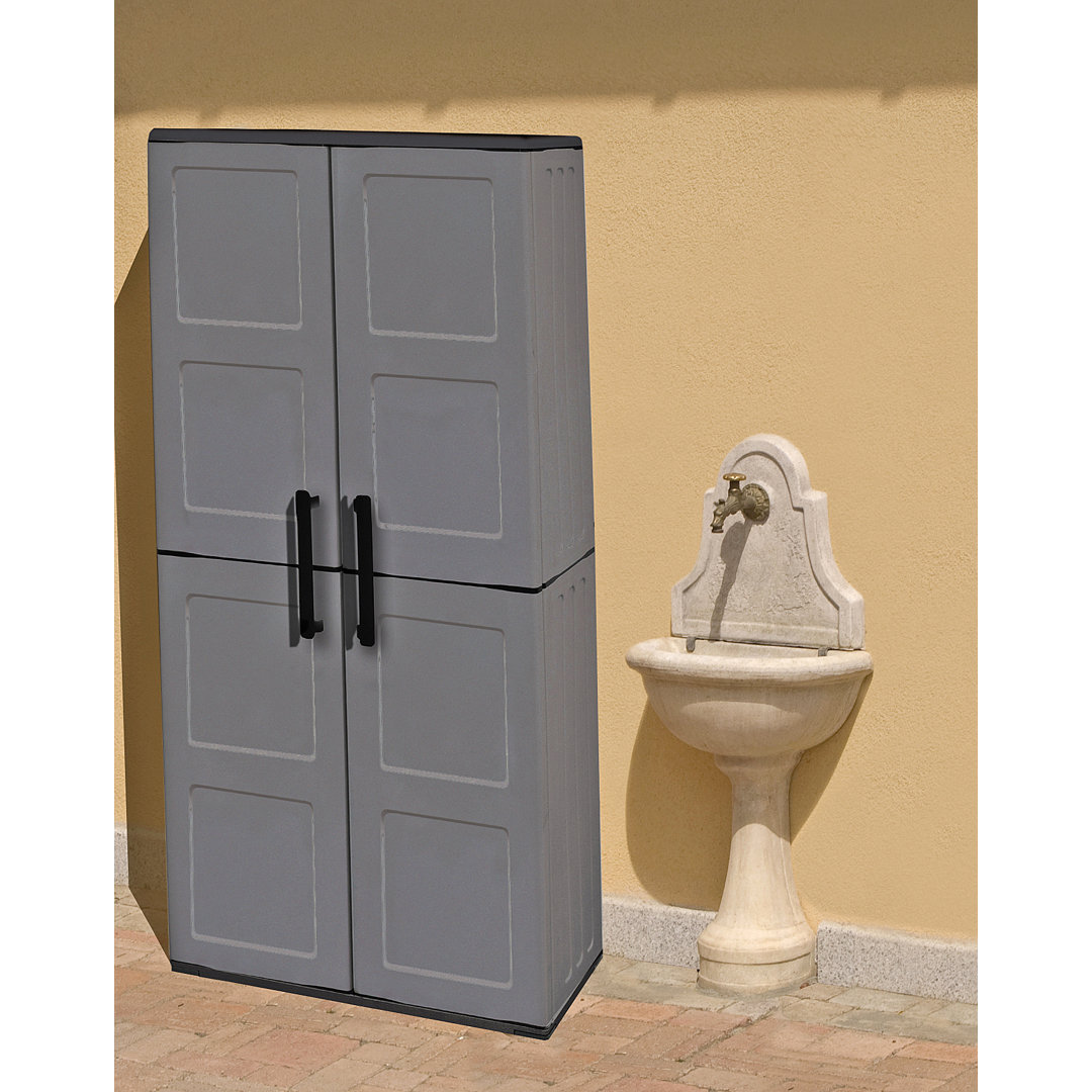 Plastic Single Storage Cabinet ( 163cm H x 68cm W x 37cm D)