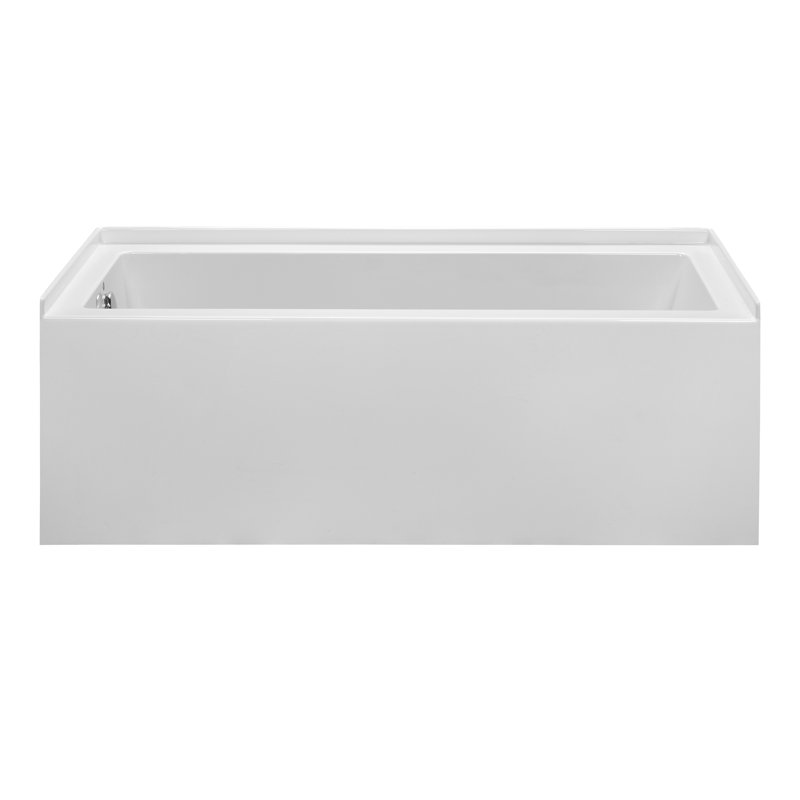 Reliance® 59.5" Soaking Bathtub, White, Left