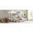 Twin Over Twin & Twin Bunk Beds For 3, Twin XL Over Twin & Twin Bunk Bed Metal Triple Bunk Bed, White-1554565408