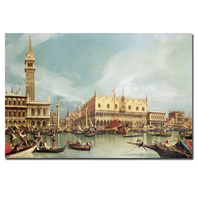 "the molo, venice" par canaletto, reproduction d’art sur toile