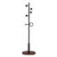 Porte-manteau sur pied, base en bois massif (noir)