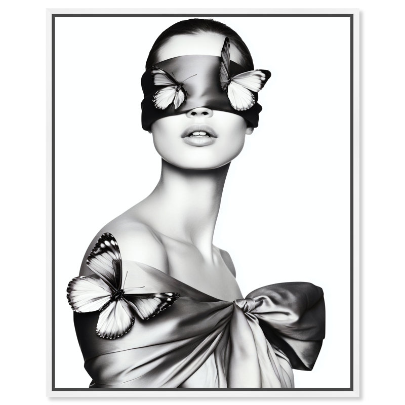 Silent Visionary I Print by Oliver Gal, 31"H x 37"W, White Floater Frame