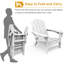 Chaise Adirondack pliante en acier avec repose-pieds-86713960