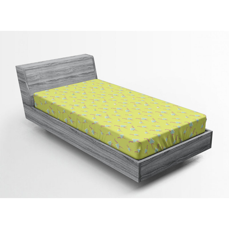 Microfiber Fitted Sheet, Twin Fitted Sheet, Crane