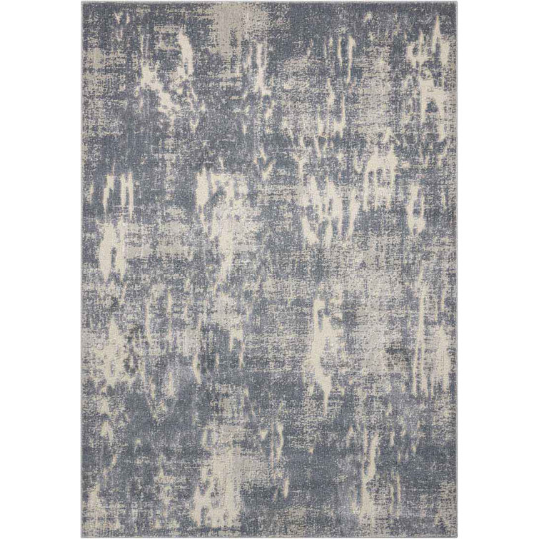 Gleam Area Rug in Slate Gray/Ivory