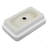 19"X12" White Semi-Recessed Ceramic Bathroom Sink