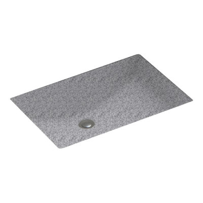 Lavabo de salle de bain encastrable rectangulaire avec trop-plein