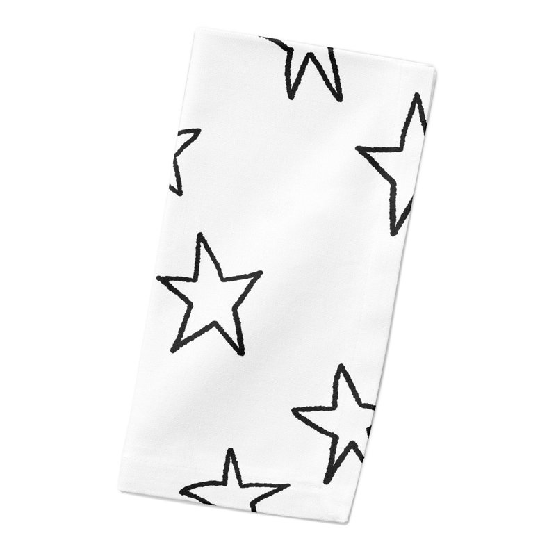 Cotton Twill Geometric Square Napkin