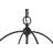 Modern 18 In. 3-light Drum Chandelier With Fabrics Shade,matte Black Cage Shaded Pendant Light Hanging Lamp Fixture