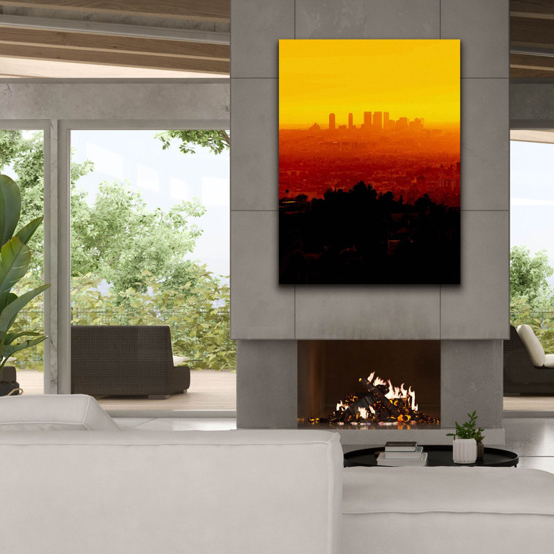 Toile épique Graffiti «La Sunset» par Epic Portfolio, 26 po x 30 po, H 54 po x l 40 po x P 1,5 po