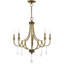 5-Light Empire Candle Chandelier with Dedric Crystal Details-757961457