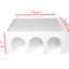 4 tablettes blanches et une table basse, répondant à diverses exigences dans la table de la maison pour améliorer votre-121158804