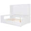 Lit de jour en bois avec trois tiroirs, armoire tout-en-un, bureau et tablettes-931897030-931897029