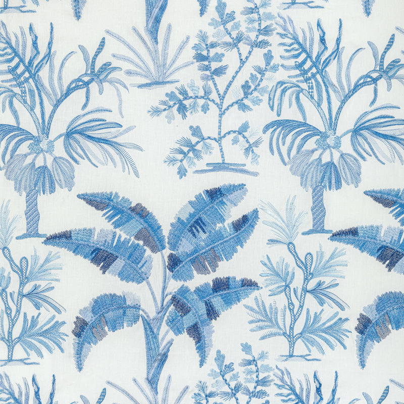 Majorelle Martil Emb Performance Fabric, Blue