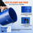 Carbon Steel Clips Grease Bucket - 8 Gallons